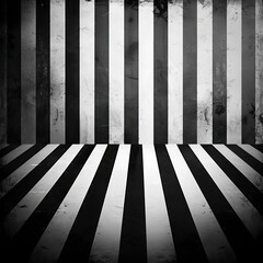 Wall Mural - black and white striped background