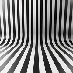 Wall Mural - black and white striped background