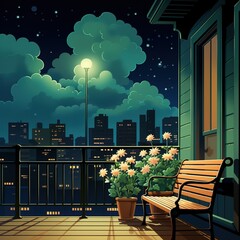 Canvas Print - night in the city