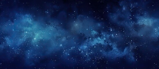 Wall Mural - Observing the starry night sky on a cloudless evening with copy space image.
