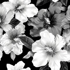 Wall Mural - black and white background 