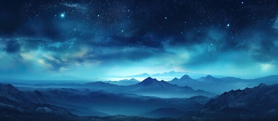 Wall Mural - Stunning nature scenery photo with attractive colors and copy space image.