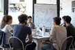 © Wan - Team Meeting with Whiteboard Brainstorming Session