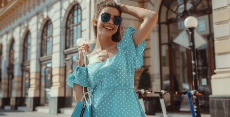 Poster - The Smiling Woman in Polka Dots