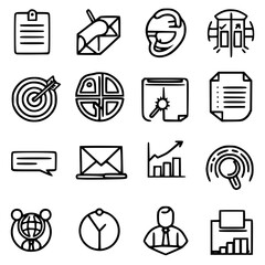 business icon, communication icon, strategy icon, leadership icon, management icon, marketing icon, teamwork icon, web icon, technology icon, finance icon, office icon, development icon, investment ic