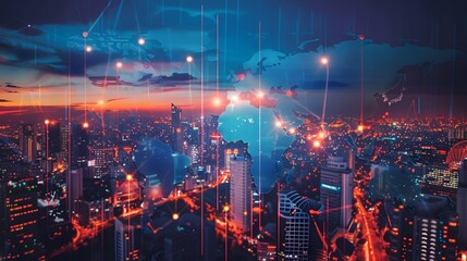 Poster - A company expanding into new international markets, with localized marketing campaigns and product adaptations displayed on a world map