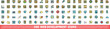 © ylivdesign - 100 web development icons set. Color line set of web development vector icons thin line color flat on white