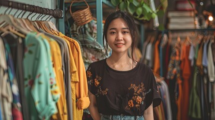 Boutique Owner in Stylish Fashion Store