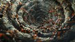 © Plaifah - A colony of ants constructing an intricate network of tunnels and chambers in their underground nest, showcasing their architectural skills.