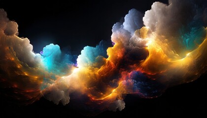 Wall Mural - background with clouds