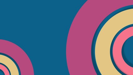 Canvas Print - blue, digital and colorful circle design for background or neon poster and pattern for template or c