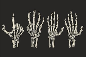 Poster - A set of three different hand gestures, suitable for use in various contexts such as education, training, or advertising