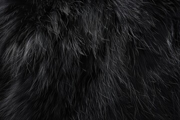 Poster - A close-up view of the soft and fluffy fur of a furry animal