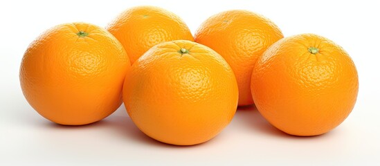 Poster - blur image of fresh and sweet mandarines orange over white background low light selective focus. Creative banner. Copyspace image