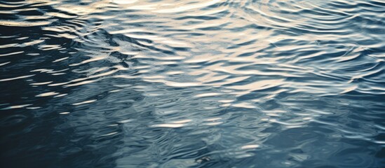 Poster - texture water ripples. Creative banner. Copyspace image