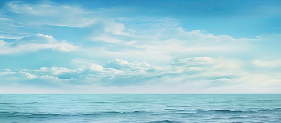 Poster - Color of sea and sky. Creative banner. Copyspace image