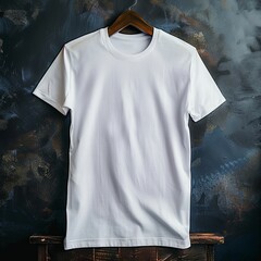 Wall Mural - Plain White T-Shirt Mockup