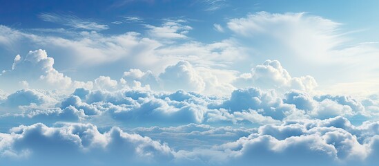 Poster - Sky and Cloud on the Natural background. Creative banner. Copyspace image