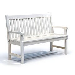 this bench is white background