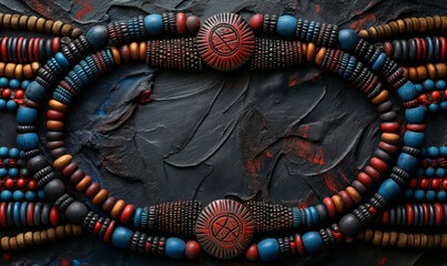 Abstract texture background in African style.