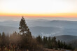 © honza28683 - View from Lysa hora hill in Moravskoslezske Beskydy mountains in Czech republic during dawn
