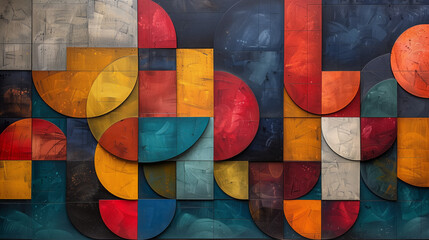 Poster - A dynamic, colorful abstract painting showcasing a wide array of hues, tones, and shades in a visually striking composition.