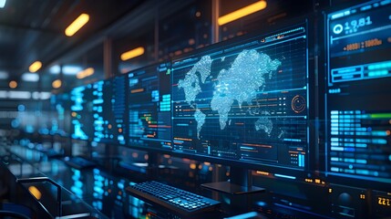 Poster - Cloud Service Provider s Command Center Monitoring Traffic and Resource Usage