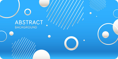 Poster - Composition with geometric shapes. Abstract background for design. A template for advertising in a modern style. Stylish illustration for the poster.