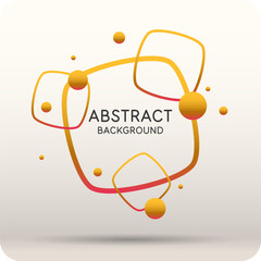 Poster - Background with abstract shapes. A template for design and creativity. The composition of the figures. The illustration is in a modern style, simple and concise design.
