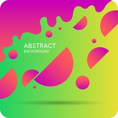 Wall Mural - Composition with geometric shapes. Abstract background for design. A template for advertising in a modern style. Stylish illustration for the poster.