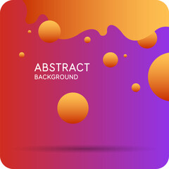 Poster - Background with abstract shapes. A template for design and creativity. The composition of the figures. The illustration is in a modern style, simple and concise design.