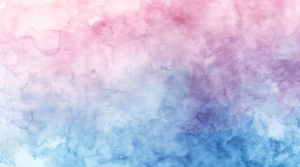 Aufkleber - Soft pastel pink and blue abstract watercolor gradient, ideal for creative projects