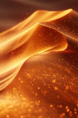 Wall Mural - beautiful golden sunset in the desert
