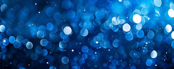 Poster - Blue bokeh lights