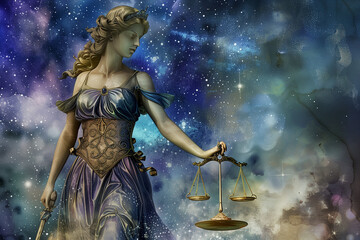 wallpaper of spiritual astrological zodiac sign libra