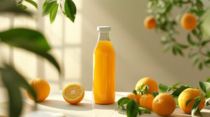 a bottle of orange juice