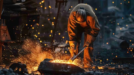 the traditional craft of iron smelting