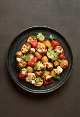 Wall Mural - Roasted vegetables on plate