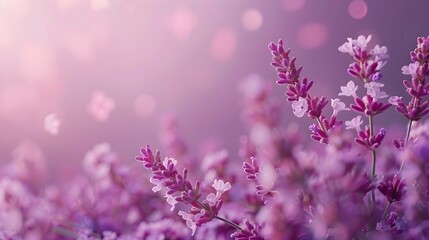 Poster - Soft Lavender Gradient Backdrop for Beauty and Wellness Product Presentation