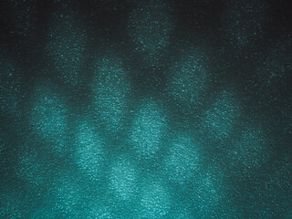 Wall Mural - light reflects blue shadows on a foam board in the dark for a minimalist abstract background.