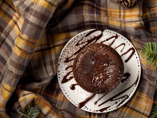 Close up of a chocolate cake