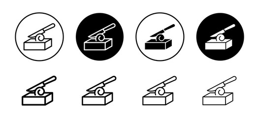 Poster - butter icon vector set collection for web