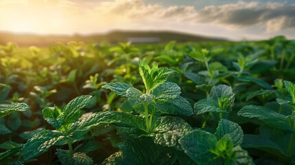 Sticker - a mint field lush green img