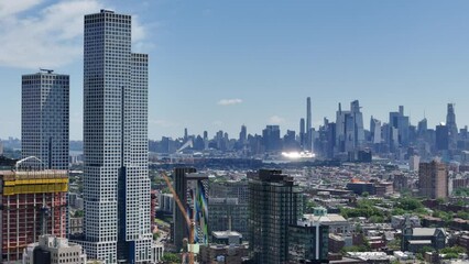 Wall Mural - Aerial of Jersey City Journal Square 