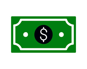 Wall Mural - Green symbol Dollar