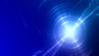 © Digital GFX - Futuristischer blauer Lichteffekt in hell leuchtender Energiestruktur. Geschwindigkeitseffekt. Abstrakte leuchtende Lichtlinien, bewegte Energiestrahlen, innovativ