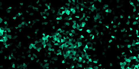 Aufkleber - Abstract Dark Green Broken Stained Geometric Retro tiles pattern. Beautiful green granite tiles floor. Frame confetti texture for holiday, postcard, website, birthday.