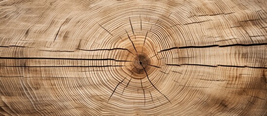 Wall Mural - Wooden cutting board displayed on a white surface with copy space image.