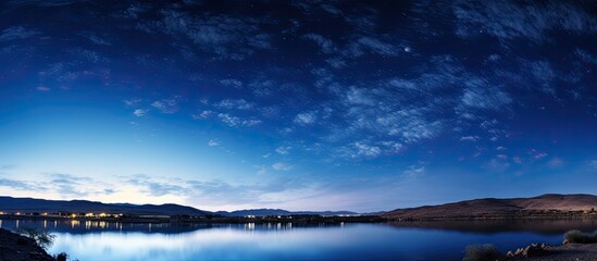 Wall Mural - starry night sky with a vast expanse of twinkling stars creating a mesmerizing scene, ideal for a be