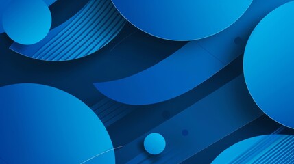 Blue poster background, sense of technology, clean and simple 